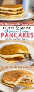 Pancakes - Gluten-free or Not -- The most versatile pancake recipe ever! | creativecajunmama.com