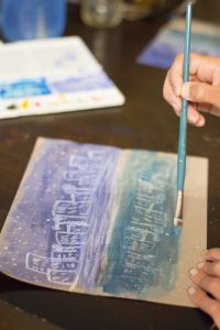 Reflection Art Lesson | Oil Pastel & Watercolor