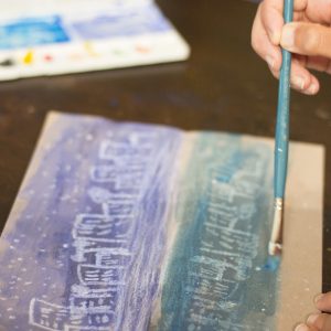 Reflection Art Lesson | Oil Pastel & Watercolor