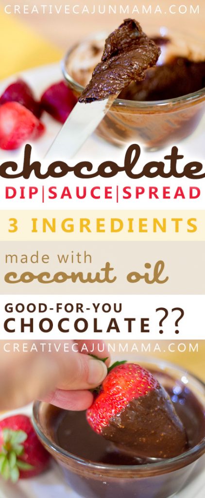Chocolate Spread, Dip, or Sauce: 3 Ingredients