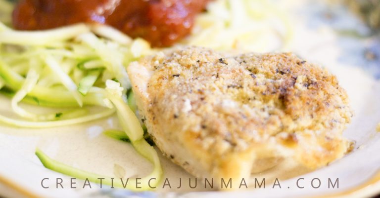 Parmesan Crusted Chicken Bake | A Naturally Low-Carb Meal