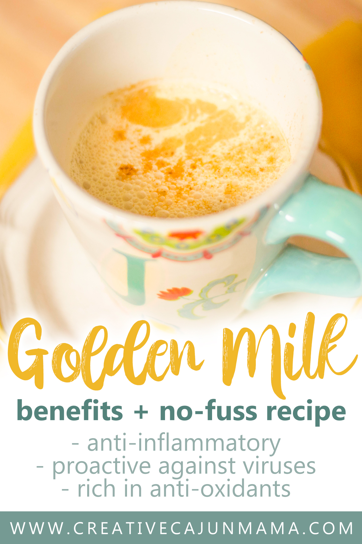 Golden Milk | No Fuss Golden Milk - Creative Cajun Mama